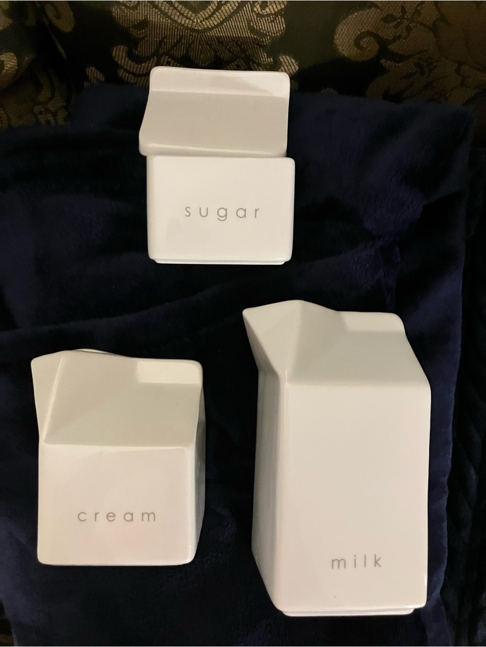 White Milk, Cream, and Sugar Containers by President’s Choice